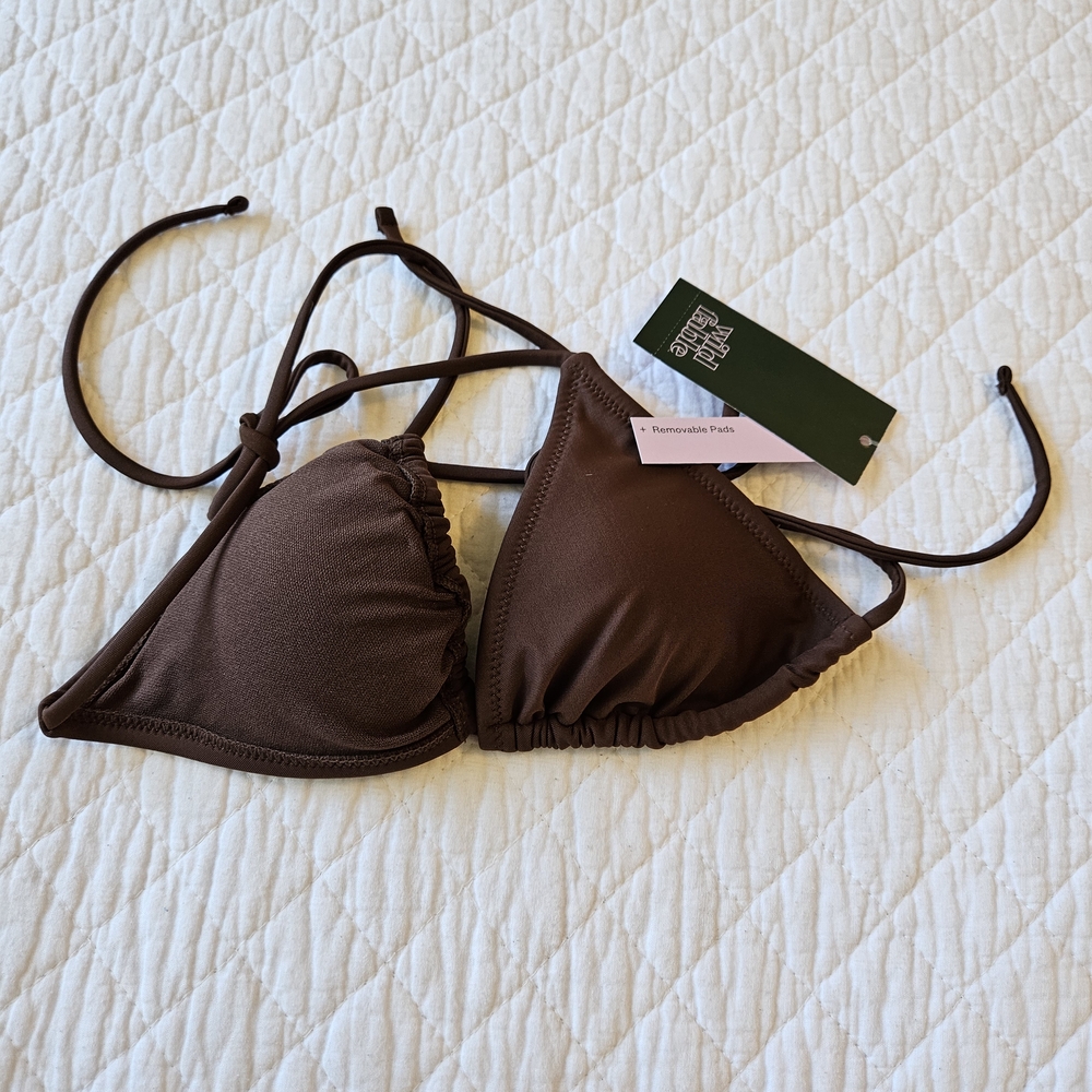 Wild Fable Brown Bikini Top